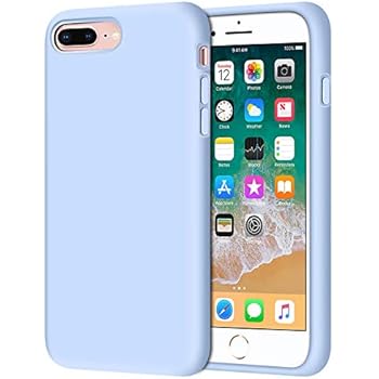 iPhone 8 Plus Case, iPhone 7 Plus Case, Anuck Soft Silicone Gel Rubber Bumper Case Microfiber Lining Hard Shell Shockproof Full-Body Protective Case Cover for iPhone 7 Plus /8 Plus 5.5