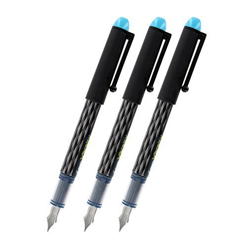 Pilot varsity disposable fountain pen, turquoise ink, m…