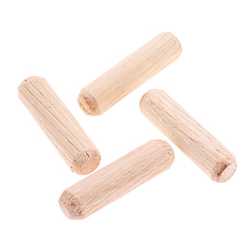 100pcs Woodworking Hardwood Round Dowel Pins Wooden Craft Rods Furniture Fitting Tools 8x30mm(DxL)/0.32"x1.18"