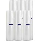 Vacuum Sealer Bags 6 Rolls 7.9”x16.5' and 11