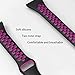 GHIJKL Sport Bands Compatible with Fitbit Versa/Fitbit Versa 2/Fitbit Versa Lite, Breathble Soft Narrow Slim Replacement Wristband for Women Men, Small, Black/Pink