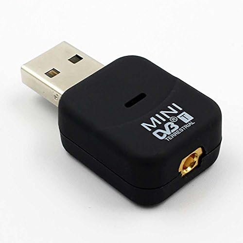 USB 2.0 Digital DVB-THDTV TV Tuner Receiver, Record Digital Freeview Hi Definition/Standard Definition TV on PC with Antenna Remote Control, Compatible Stick for Micro Windows XP/Vista/7