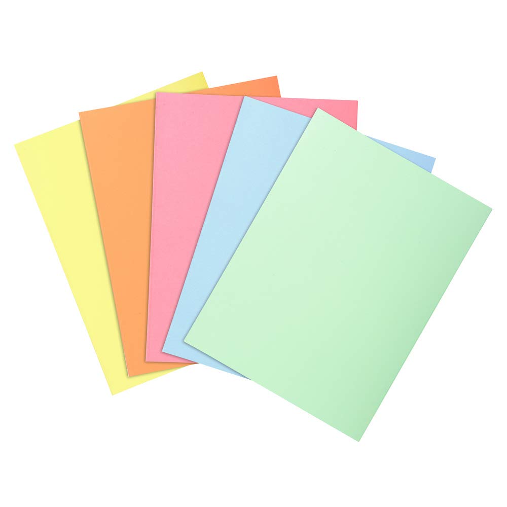 Exacompta - Ref 850100E - Super Square Cut Folders - 22 x 31cm in Size, Suitable for Storing & Holding A4 Documents, 60gsm Material - Assorted Colours (Pack of 100)