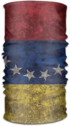 YISHOW QGbird Unisex Venezuela Retro Flag.png Headscarf Helmet Liner Head Wrap Scarf One Size Great Gifts For Men Women, White