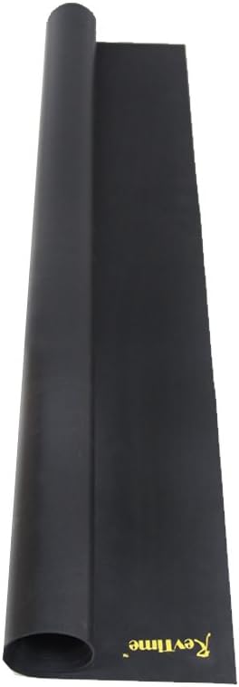 RevTime Super Large Exercise Mat 6 x 6 Feet (72"x72") Heavy Duty Cardio Mat For Home Workouts Gym Black : Sports & Outdoors