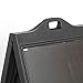 Street SignPro Poster with Protective Cover, A-Frame Sidewalk Curb Sign Sandwich Board, Folding Portable Double Sided Advertising Display (24x36 with Lens, Black)