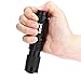 Hatori 18650 Flashlight Ultra Bright Handheld LED Flashlight with Zoomable Adjustable Focus 5 Light Modes Water Resistant Torch, Battery-Powered (Not Included) Tactical Flashlight, Black