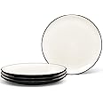 Noritake Colorwave Graphite Dinner Plate, Coupe, 10 1/2", Set of 4 in Black/Graphite