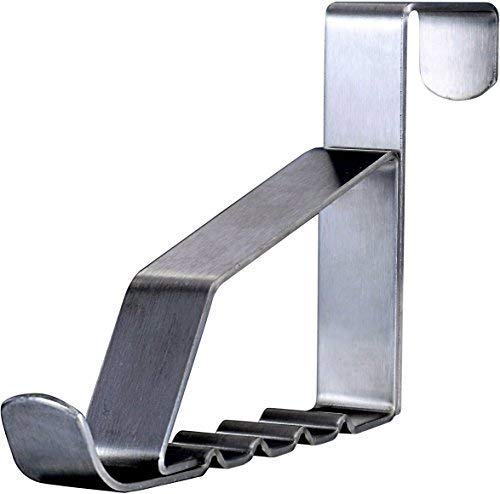 Pro Chef Kitchen Tools Over Door Hook - Bath Towel Hooks - Behind Door Jewelry Holder Clothing Organizer - Office Cubicle Purse Hanger for Hand Bags Coats - No Drill Towel Rack for Bathroom Storage
