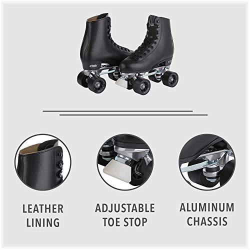 Chicago Skates Chicago Men's Premium Leather Lined Rink Roller Skate Vinceling