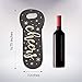 Juvale 2-Pack Cheers Gold Foil Insulated Neoprene Single Bottle Wine Tote Carrier Bags with Handles for Travel, Holds One 750ml Bottle