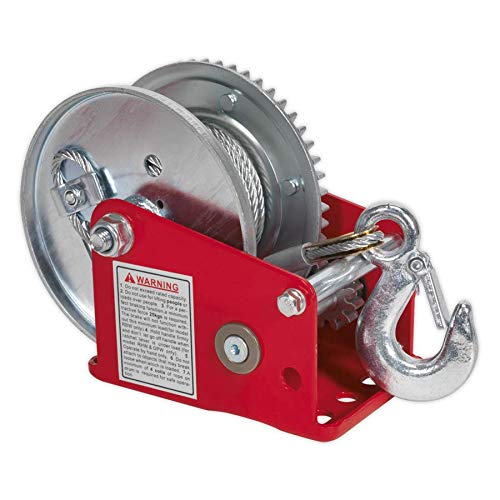 Sealey GWC1200B Geared Hand Winch with Brake and Cable, 540kg Capacity - Image 3