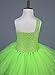 Tutu Dreams Fairy Princess Flower Girl Dress Costumes for Teens Birthday Party Halloween Outfits (XL, Lime Green)