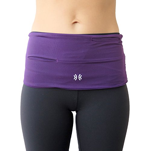 Limber Stretch Hip Hug PRO Running Fuel Belt - Fits iPhone 6/7 Plus & All Smart Phones - Hydration Waist Pack Made for Runners - available in PLUS SIZES for men and women