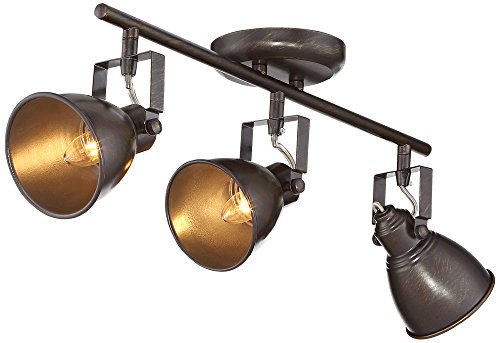 Pro Track Abby 3-Light Bronze Complete Track Light Kit