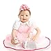 SanyDoll Reborn Baby Doll Newborn Doll 22 inch 55 cm Magnetic Lovely Lifelike Cute Girl Toy Pink Princess