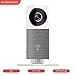 Clever Dog 2nd Generation 960P 120°Wide Angle Lens Wireless wifi security camera with night vision,motion detection,alert message Support Max 128GB SD card for Iphone Ipad Android（with adaptor)(Grey)
