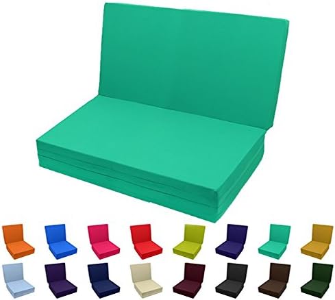 Solid Color Trifold Bed White Foam Floor Mats Single Size, Twin Size, Full Size Or Queen Size