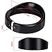 OVOTOR 7inch Black Visor Type Motorcycle Trim Ring, Headlight Rings fits 12-14 FLD 86-14 FLST 83-13 Touring Bikes Pack of 1