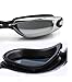 New Corrective Nearsighted Swimming Goggles(Prescription 2.0-8.0 Diopters) with Ear Plug connect to-100% Highest Grade UV Protection and Anti-fog (Black-3.5)