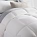LUCID Alternative Comforter - Hypoallergenic - Down Alternative - Heavy Warmth - 400 GSM - Ultra Soft - 8 Duvet Loops - Machine Washable - California King