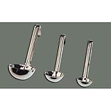 Winco Stainless Steel Short Handle Two Piece Ladle, 6 Ounce -- 1 Each.
