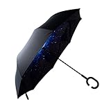 Stick Umbrella, PYRUS Sun Umbrella Handle Double Layer Rain Hook Umbrella