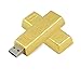 Usbkingdom 32GB USB 3.0 Flash Drive Super Speed Novelty Metal Bullion Gold Bar Shape Pendrive Memory Stick Thumb Drives Flashdrive USB Flash Disk