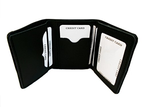 Hilltop Leather Company Mens Handcrafted Leather Trifold Wallet Papaw