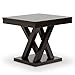 Baxton Studio Everdon Modern End Table, Dark Brown