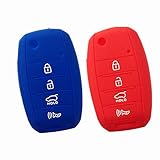 2pcs Key Cover Fit for 2013-2016 KIA Sorento Carens Forte Rio Soul Optima Sportage Remote Key Holder Protector Fob Skin Key Cover Keyless Gift TQ8-RKE-3F05