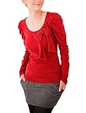Allegra K Women Fall Winter Long Sleeve T Shirt Tops Bowknot Blouse
