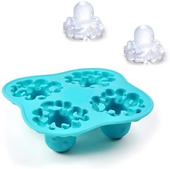 4-Cell DIY Octopus Shaped Ice Tray Mould by Marutshop