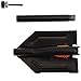 Survival Shovel - Folding Shovel with Pick Axe, Saw, and Fire Starter for Hiking, Camping, Entrenching, and Backcountry (Black with Fire Starter)