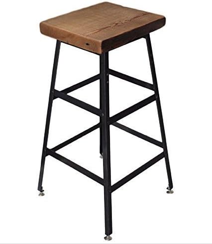 Barstool, Counter stool, Work stool, Commercial Barstool, Reclaimed Wood Industrial Steel, Free Shipping