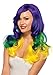 Leg Avenue Women's Carnival / Mardi Gras Tri-Color Wavy Wig