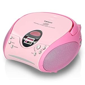 Lenco Radio CD-speler SCD-24 draagbare en telescopische antenne, roze
