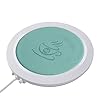 FORNORM USB Cup Mug Warmer, PU Leather USB Cup Heater USB Coaster Warmer Beverage Heater for Home USE Office, Blue