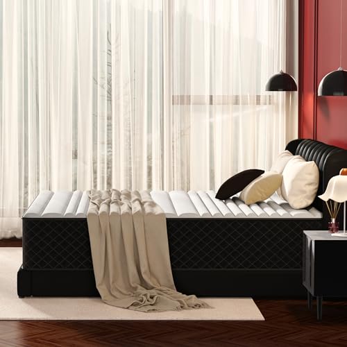Full Mattress Double Size 12 Inch Hybrid, Medium Firm, Memory Foam & Pocket Springs, Pressure Relief, Safe Materials, CertiPUR-US Certified, Double Mattress in a Box