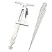 Ginode Hi-Lo Welding Gauge Gage Test Ulnar Welder Inspection Gauge Tool Silver with 0-15mm Taper Welding Gauge Gage Test Ulnar Welder Inspection Inch and Metric Stainless Steel