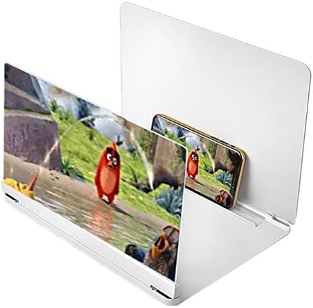 Screen Magnifier 18″ Phone Holder Screen Amplifier，Screen Expanders, 3D HD Mobile Phone Magnifier Projector Screen for Movies, Videos, Phone Foldable Stand for All Smartphones Best Gift