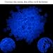 Glow in The Dark Pebbles for Outdoor Decor, Garden Lawn Yard, Aquarium, Walkway, Fish Tank, Pathway, Powered by Light or Solar-Recharge Repeatedly, Luminous Pebbles (Blue-200)