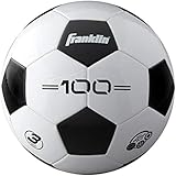 Franklin Sports Soccer Balls - Size 3 F-100 - Youth Soccer Ball, White/Black