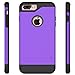 iPhone 7 Plus Case, LK [Armor Shield] Shock Absorbent Dual Layer Hard PC Cover + TPU Inner Hybrid Defender Case For Apple iPhone 7 Plus (Purple)