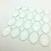 IGOGO 50 PCS Glass Oval Cabochons - 30x40mm - Clear Magnifying Cabs - Dome Pendant Cab