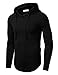 KAIUSI Men's Casual Long Sleeve Drawstring Lightweight Hoodie Pullover Top