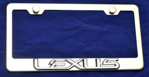 Lexus 3D Stainless steel License Plate Frame New