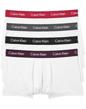 Calvin Klein Men's Cotton Stretch 4-Pack Low Rise Trunks Underwear