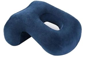 Nap Sleeping Pillow Cushion PP Cotton Desk Nap Pillow with Hollow Design Ideal for Face Down Sleeper Back Support Royal Blue 