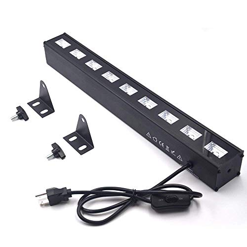 image for UV Black Light, Exulight 9Ledsx3W Ultra Violet LED Bar Grow in The Dar